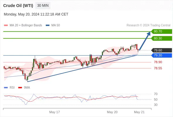 Unlocking Crude Oil (WTI)(N4) Intraday Forecast : Bullish Bias Above 79.30